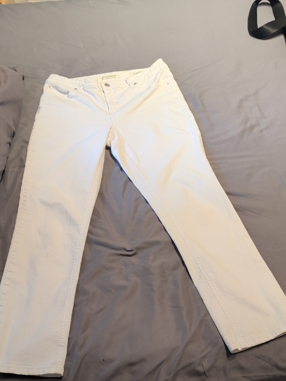 NWOT Jones New York Lexington  White Denim Jeans - Picture 12 of 12